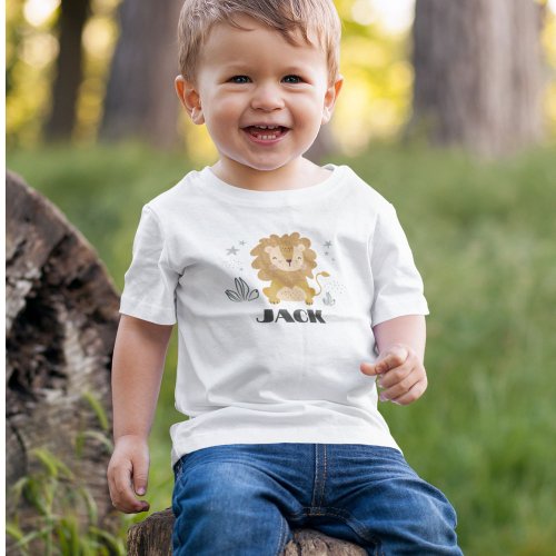 Little Lion Customized Baby T_shirt 0_24 mos