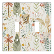Little Lion King Safari Jungle Boy Baby Nursery Light Switch Cover