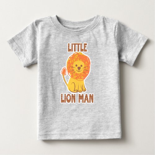 Little lion man cute baby boy print baby T_Shirt