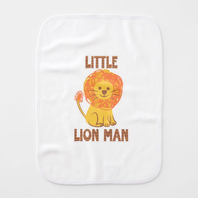 Little Lion Man Monddoekje Baby Burp Cloth (Front)