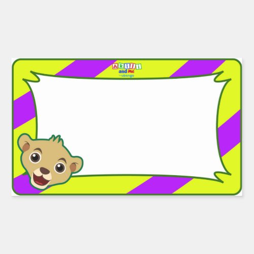 Little Lion Name Tag Sticker