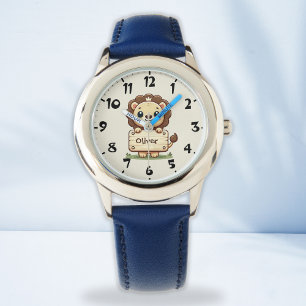 Little Lion with Name Sign Watch