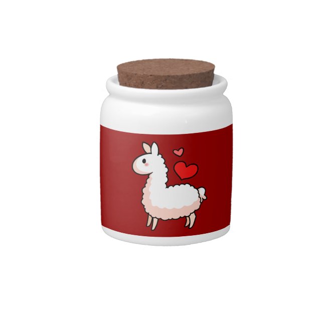 Little Llama Candy Jar (Front)