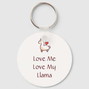 Little Llama Keychain by YamPuff at Zazzle