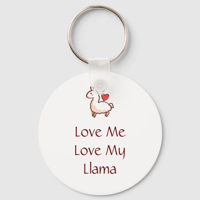 Little Llama Keychain (Front)