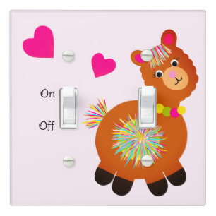 Little Llama Light Switch Cover