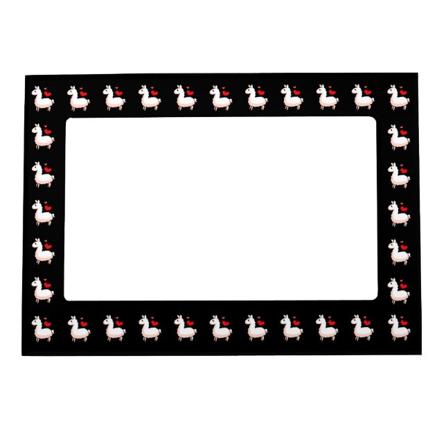 Little Llama Magnetic Picture Frame (Front)