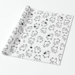 Little Llama Silhouette Madness Wrapping Paper Little Llama Silhouette Madness Wrapping Paper