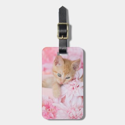 Little LOKI Pink Floral Luggage Tag