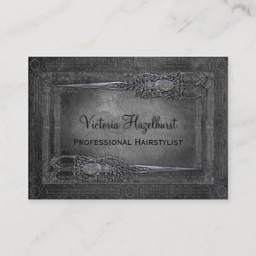 Customizable Little Londoner Double Scissors Business Cards