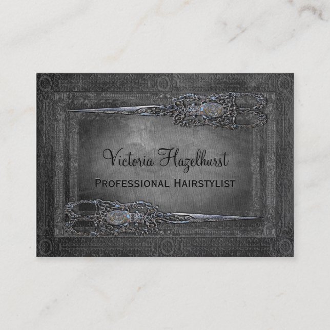 Little Londoner Double Scissors Business Card (Front)