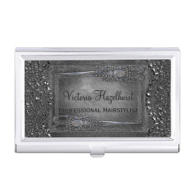 Little Londoner Double Scissors Case For Business Cards (Front)