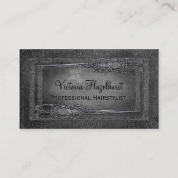 Little Londoner Double Scissors Hairstylist Business Card by LiquidEyes at Zazzle