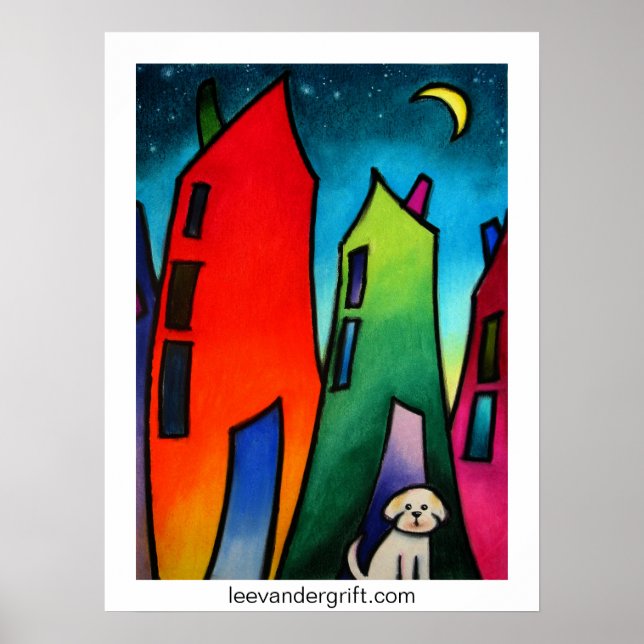 Little Lost dog.09 smlrjpg, leevandergrift.com Poster (Front)