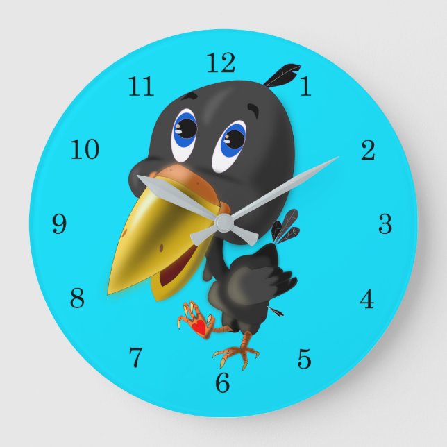 Little Love Bird Large Clock (Front)