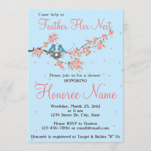 Little Love Birds Shower Invitation