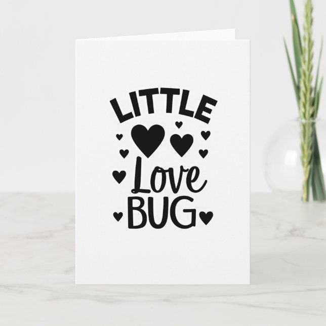 Little Love Bug Baby Card (Front)