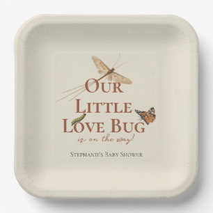 Little Love Bug Baby Shower Gender Neutral Paper Plates