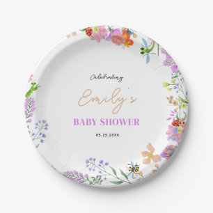 Little Love Bug Baby Shower Paper Plates
