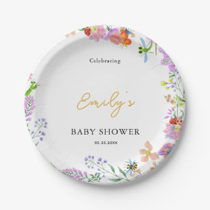 Little Love Bug Baby Shower Paper Plates