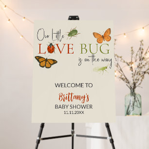 Little Love Bug Baby Shower Welcome Foam Board