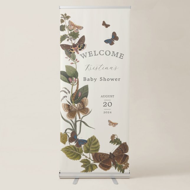 Little Love Bug Baby Shower Welcome Retractable Banner (Front)