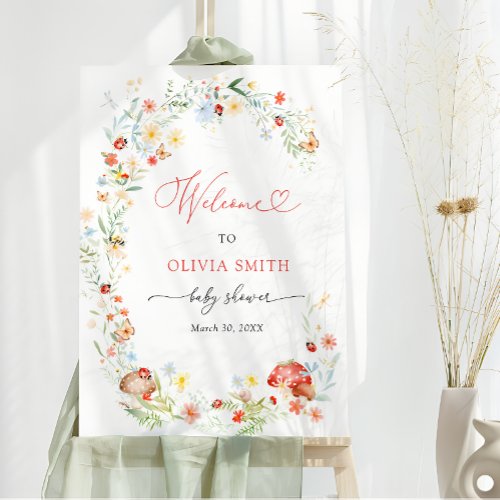 Little Love Bug Garden Baby Shower Welcome 