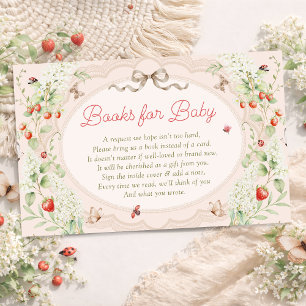 Little Love Bug Garden Lace Baby Shower Enclosure Card