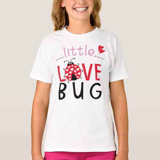 Little love bug, girl's T-shirt (Front)