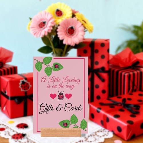Little Love Bug Is On The Way Ladybug Gifts & Card