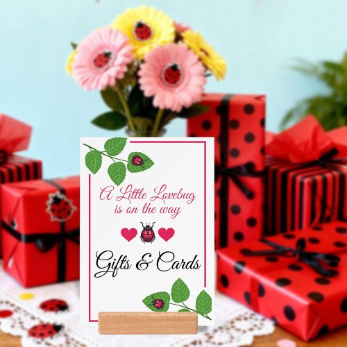 Little Love Bug Is On The Way Ladybug Gifts & Card