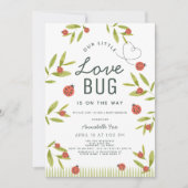 Little Love Bug Ladybug Baby Shower Invitation (Front)