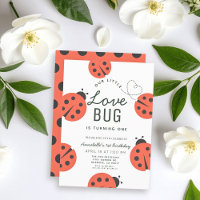 Little Love Bug Ladybug Girl 1st Birthday