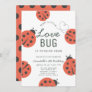 Little Love Bug Ladybug Girl Birthday Invitation