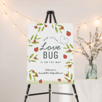 Little Love Bug Ladybug Leaf Baby Shower Welcome