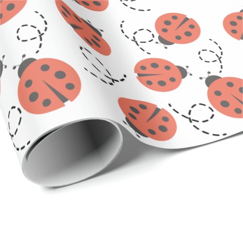 Little Love Bug Ladybug Wrapping Paper