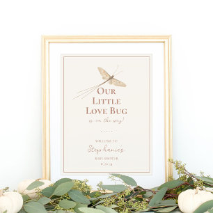 Little Love Bug Terracotta Baby Shower Welcome Foam Board