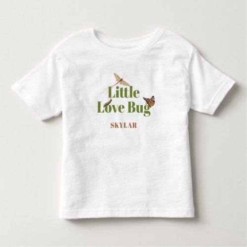 Little Love Bug Vintage Illustration Toddler T_shirt