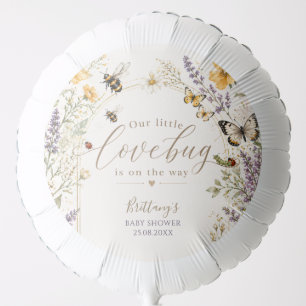 Little Love Bug Wildflower Baby Shower Balloon