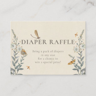 Little Love Bug Wildflower Baby Shower Enclosure Card