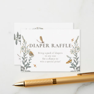 Little Love Bug Wildflower Baby Shower Enclosure Card