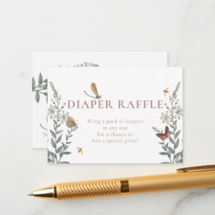 Little Love Bug Wildflower Baby Shower Enclosure Card