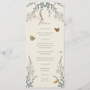 Little Love Bug Wildflower Baby Shower Menu