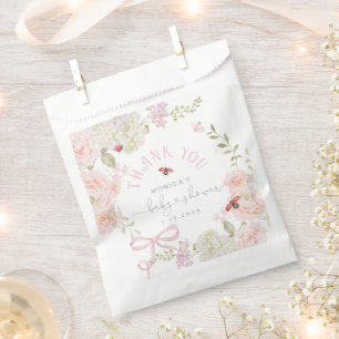 Little Love Bug Wildflower Baby Shower Thank you Favor Bag