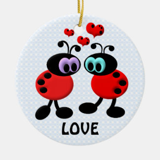 Little Love Bugs Ceramic Ornament