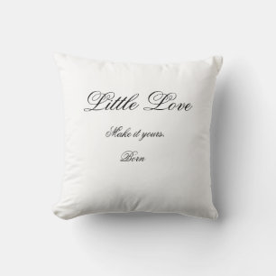 Little Love Minimalist Baby Nursery Pillow