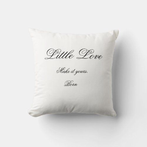 Little Love | Minimalist Baby Nursery Pillow
