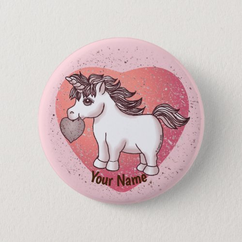 Little Love Unicorn  custom name pin