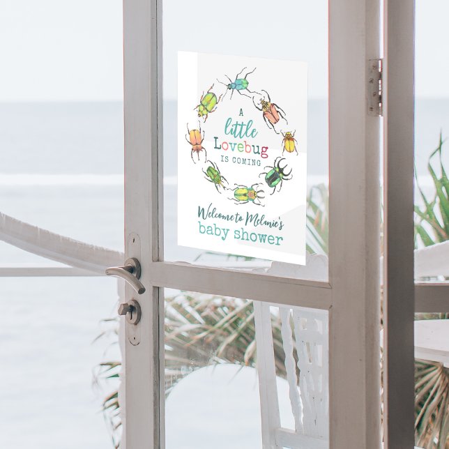 Little Lovebug Baby Shower Welcome Window Cling (Creator Uploaded)