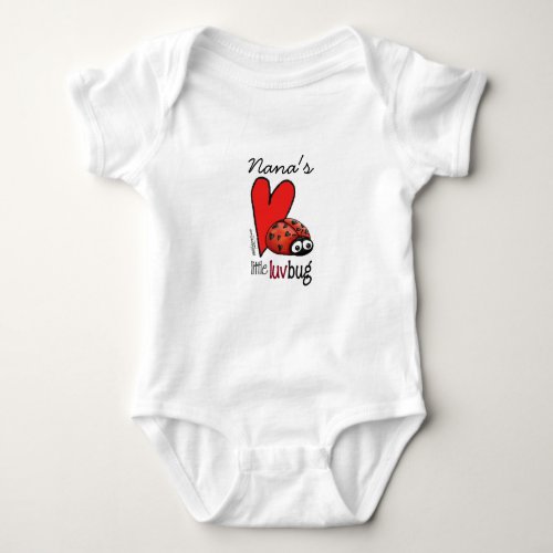 Little Lovebug _ First Valentines Day Baby Bodysuit